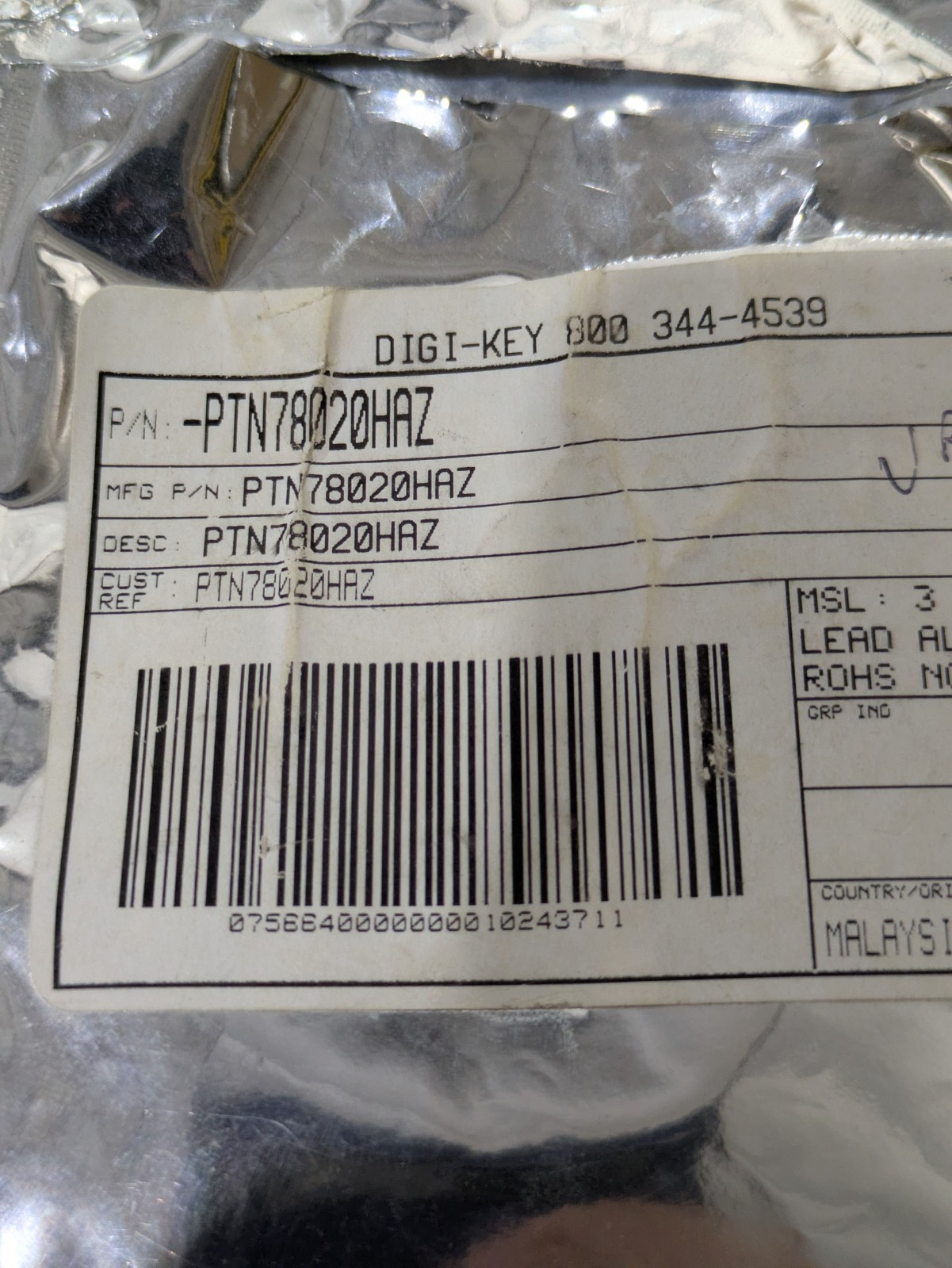 Texas Instruments PTN78020HAZ Wide Input DC-DC Converter Module 6A SIP Adjust