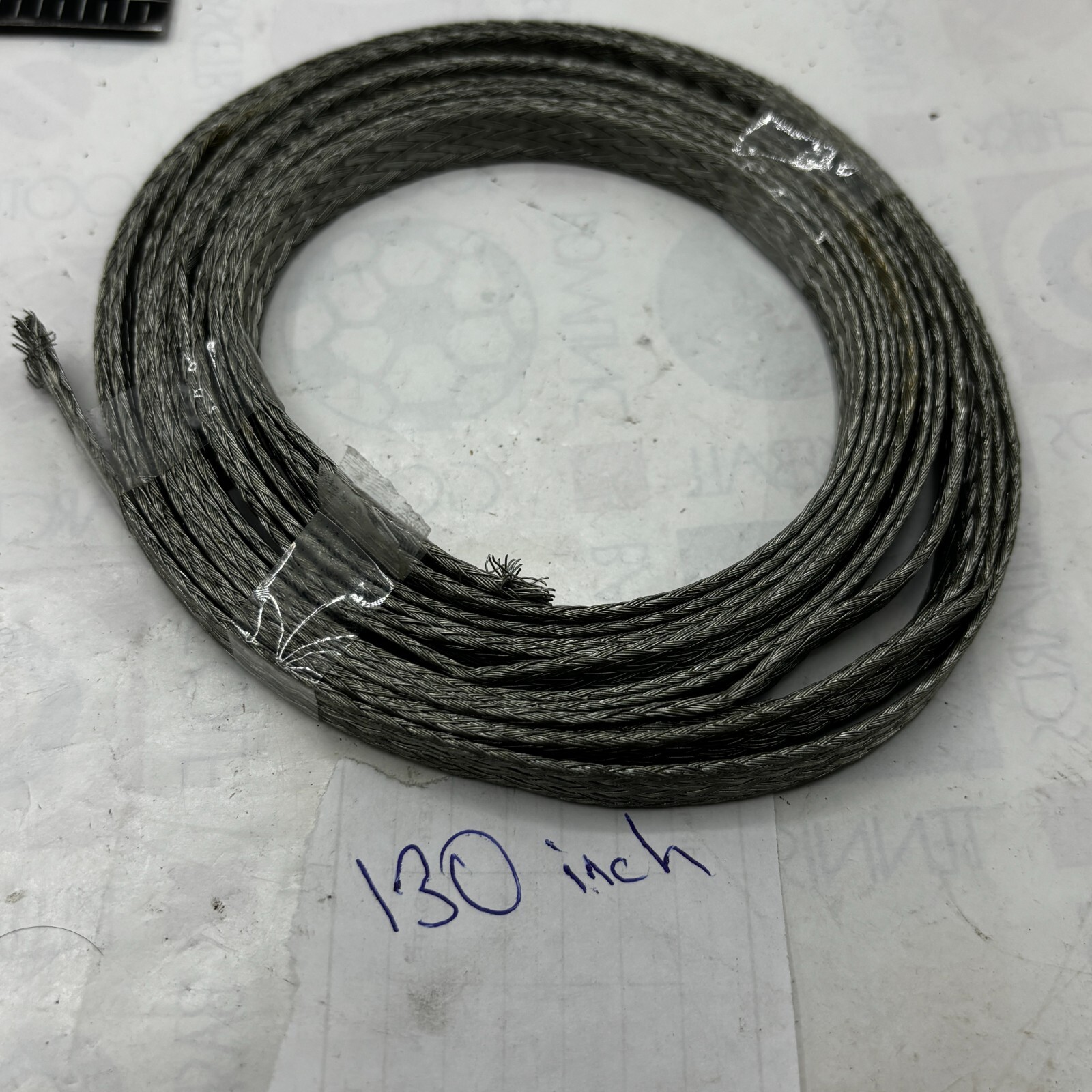 Braided Ground Strap Tinned Copper Flat Braid 1″ 130 INCH “FREE SHIPPING” 🔔