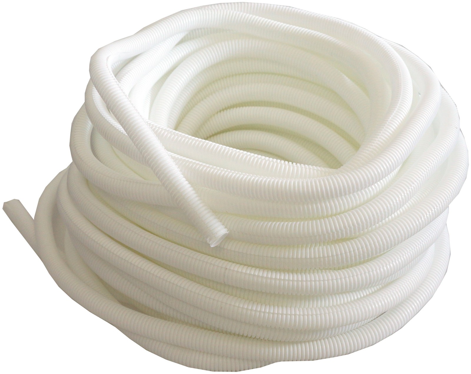 Absolute USA SLT14-50WH 50′ 1/4″ 5mm white split wire loom conduit polyethylene
