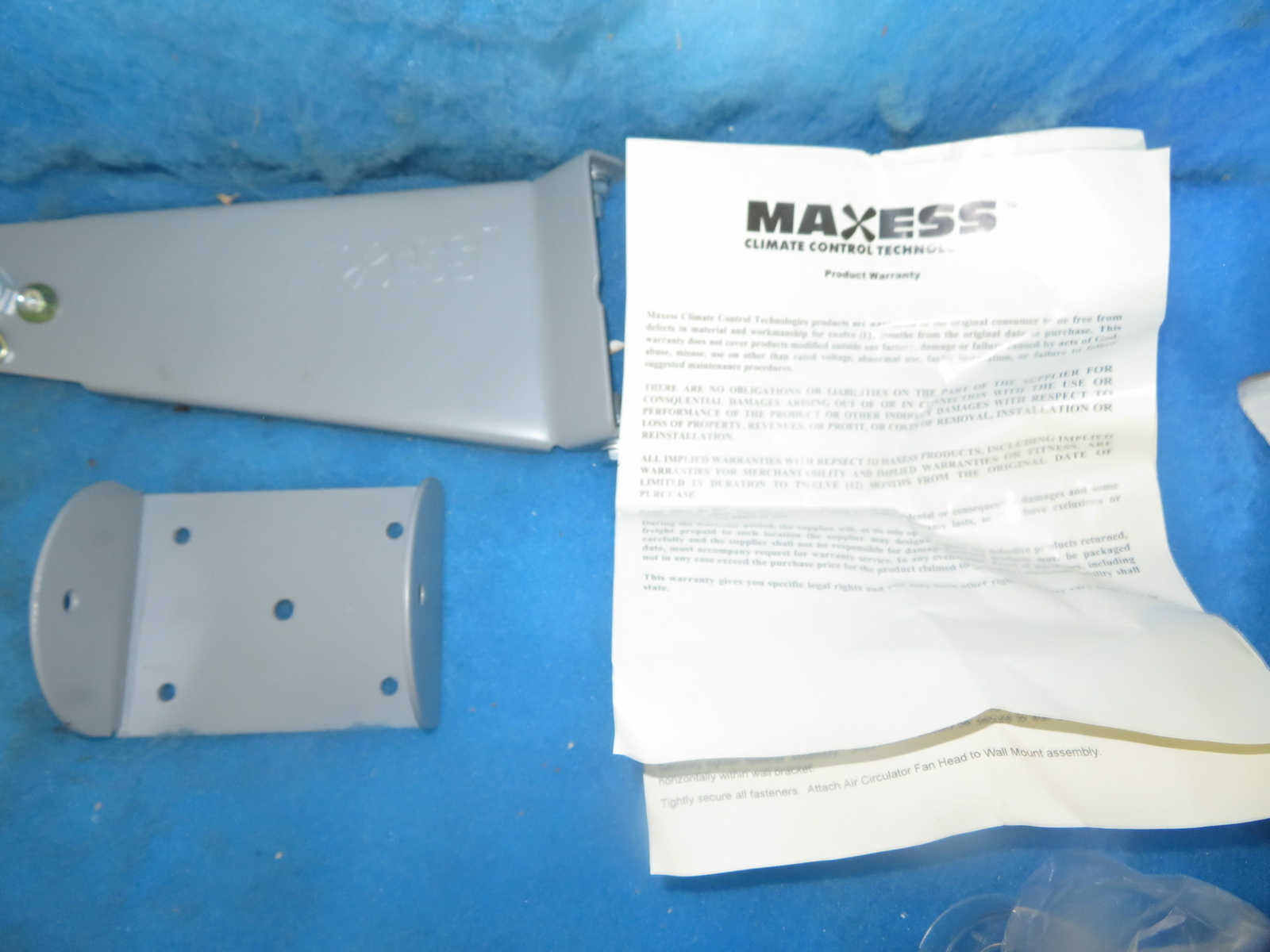 NIB Maxess CED4138 Industrial Wall Mount for Fan + 1 Year Warranty