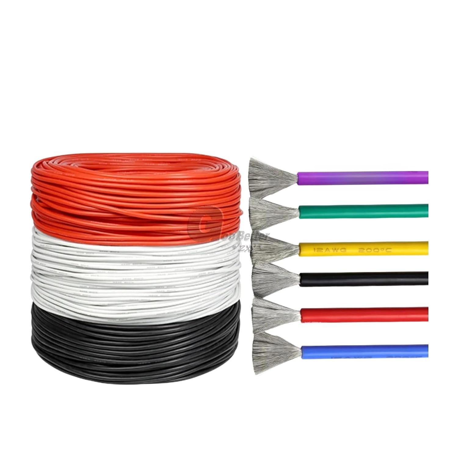 2-10/12/14/16/18/20/22/24/26/28/30AWG Silicone Wire Cable -All Colours and Sizes