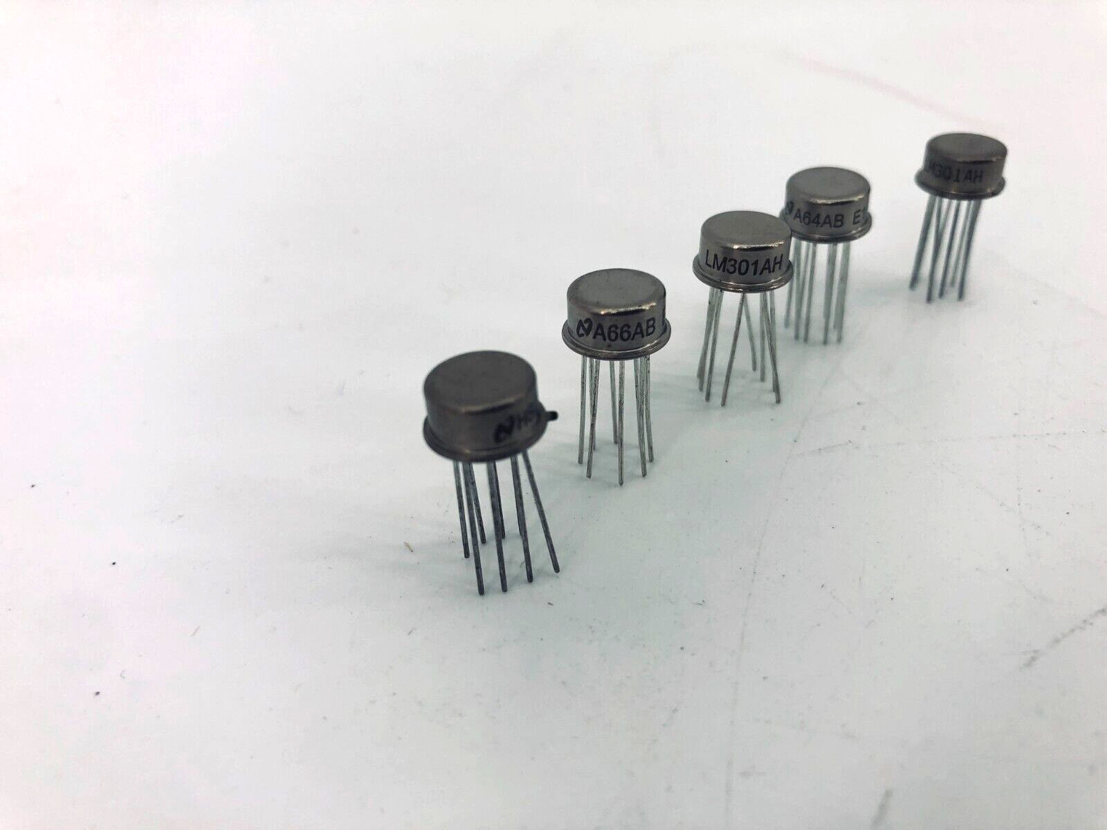 Lot of 5 New Texas Instruments LM301AH Operational Amplifier 15V/18V