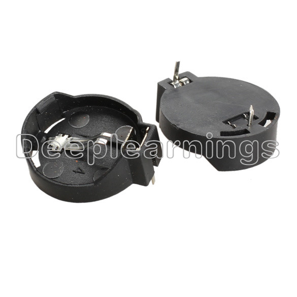 100PCS CR2025 CR2032 3V Button Coin Cell Battery Socket Holder Box Case ROHS NEW