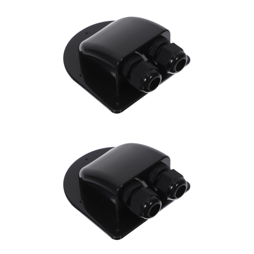 2 Count Cable Gland Housing Double Entry Waterproof Pass Through