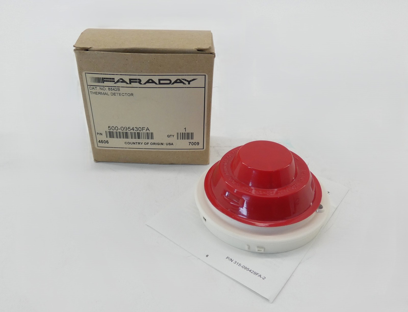Faraday 500-095430FA Model 8842 Thermal Fire Detector – NEW Surplus!