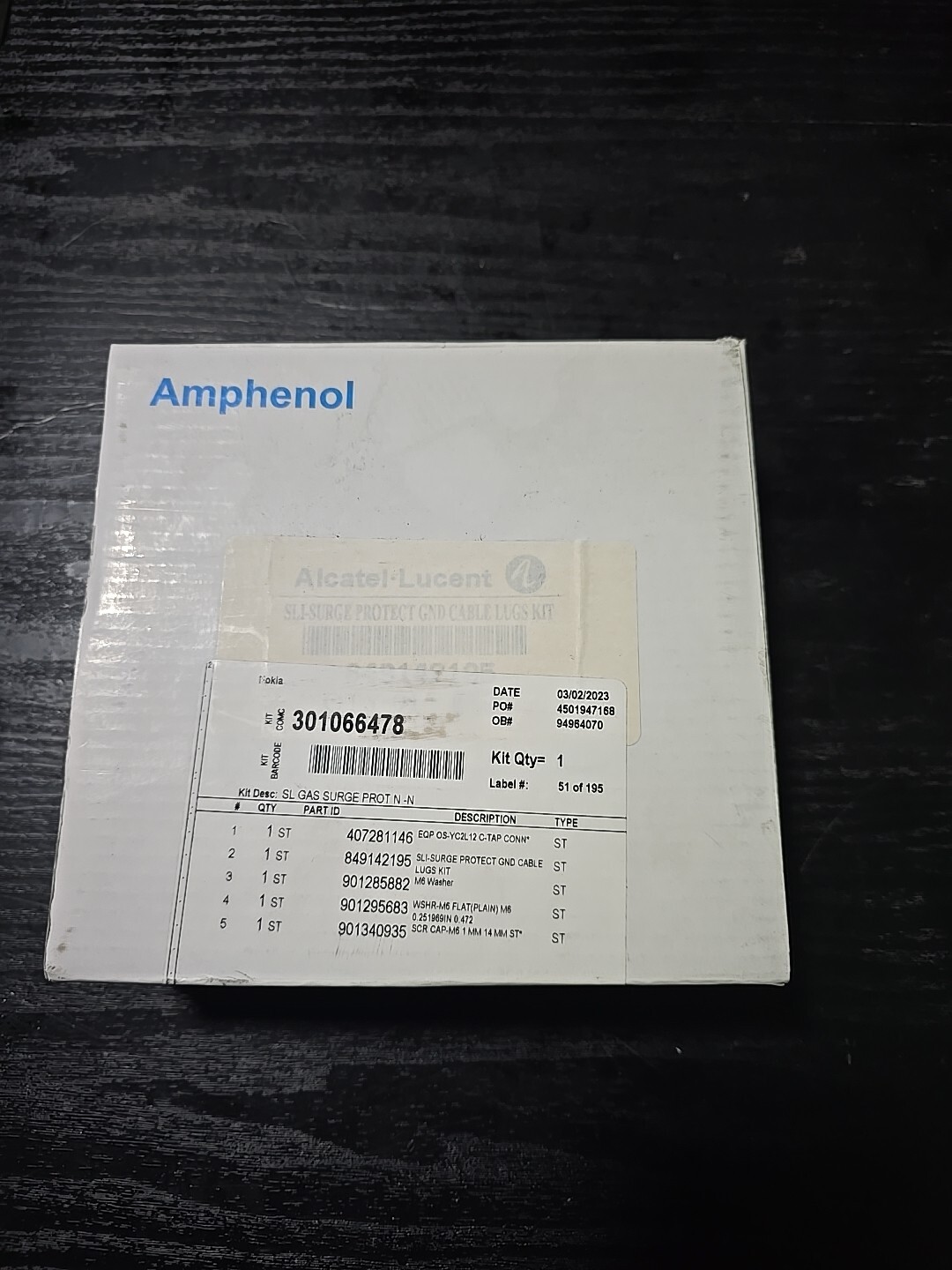 Alcatel/Lucent Amphenol 301066478 Lightning Surge Protector Kit (A)