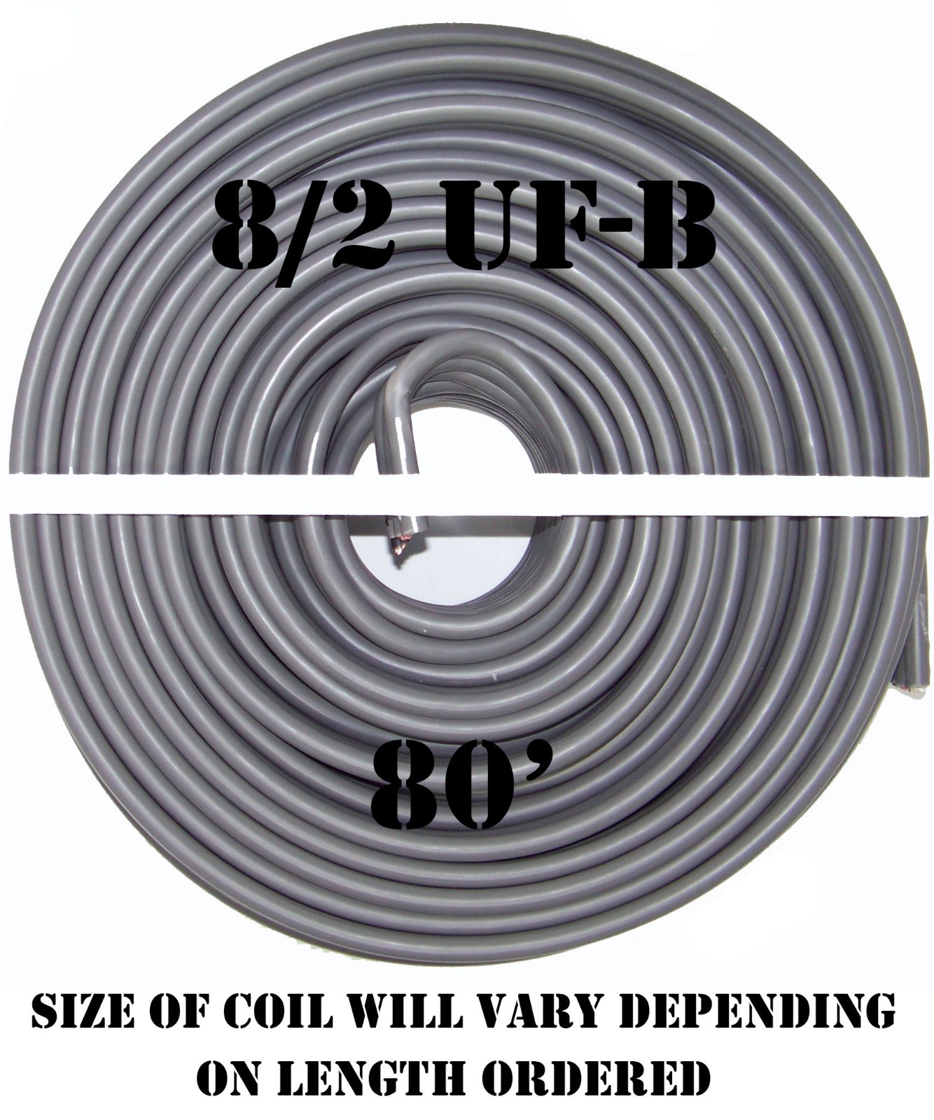 8/2 UF-B x 80′ Southwire Underground Feeder Cable