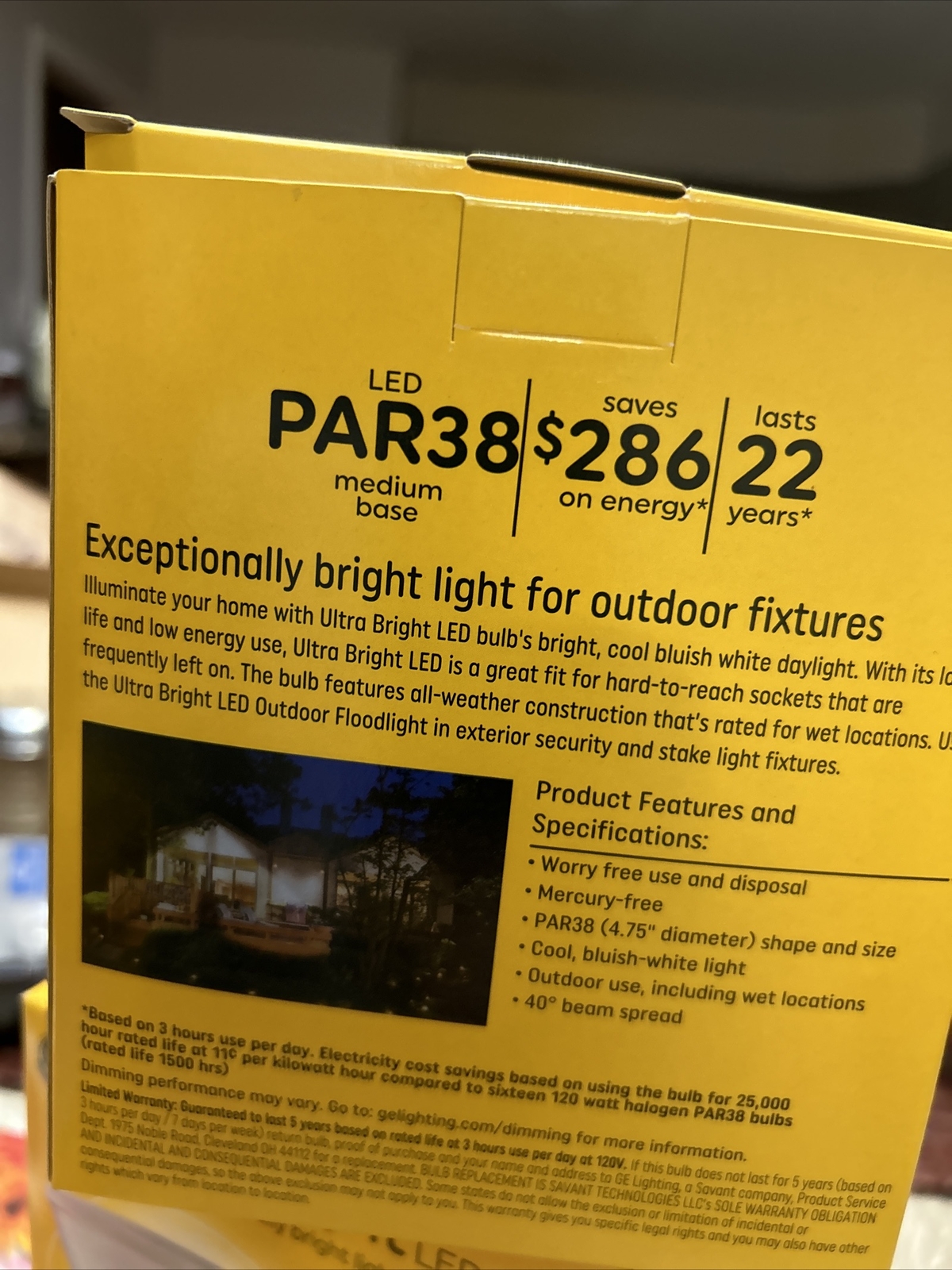 Lot of Three ( 3 ) GE LED 16W PAR38 Bulbs -93128856