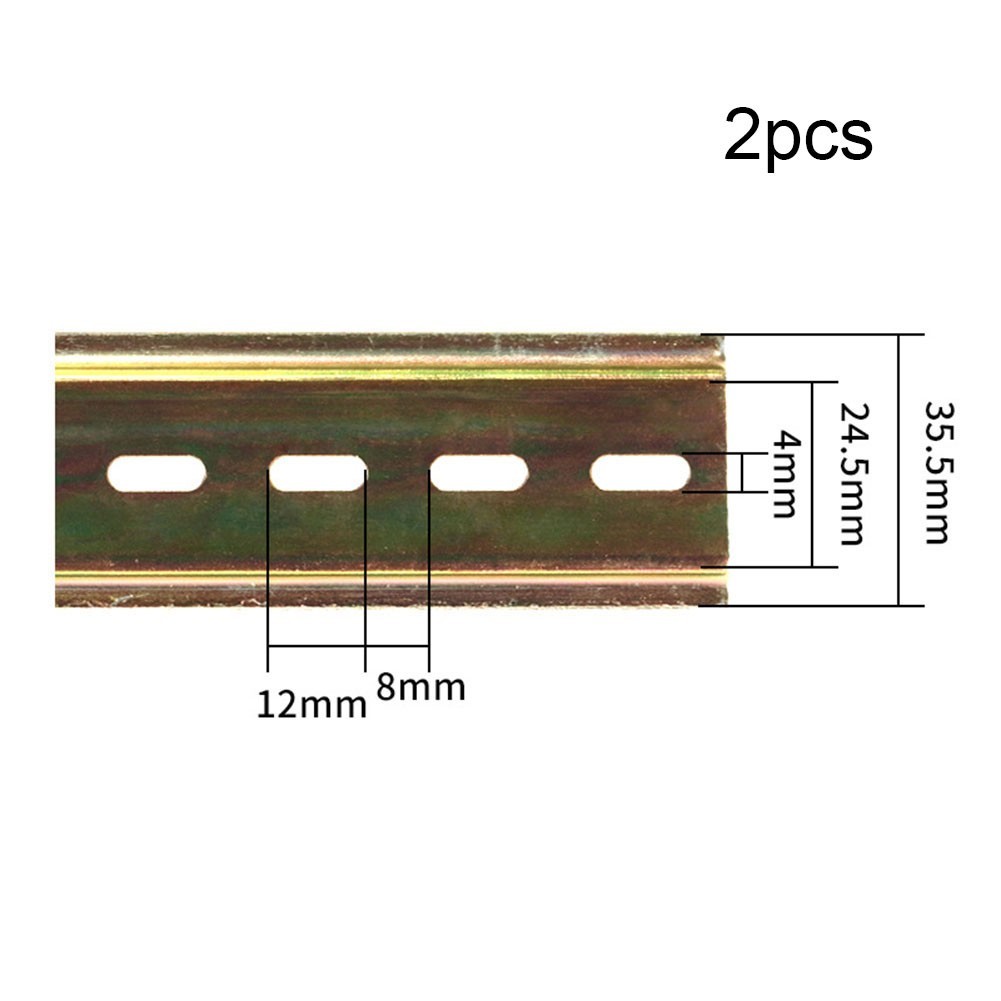 DIN Rail Slide Rail for 2 Pieces 35mm Wide Aluminum For Circuit Breaker Fixing