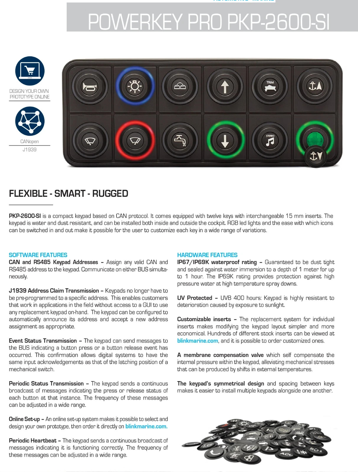 PowerKey PRO PKP-2600-SI Compact Keypad