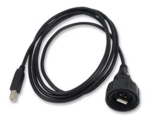 83-14067 Bulgin – 2M IP68 PX0840/A/2M00 – Computer Cable, Usb 2.0, Black, NEW