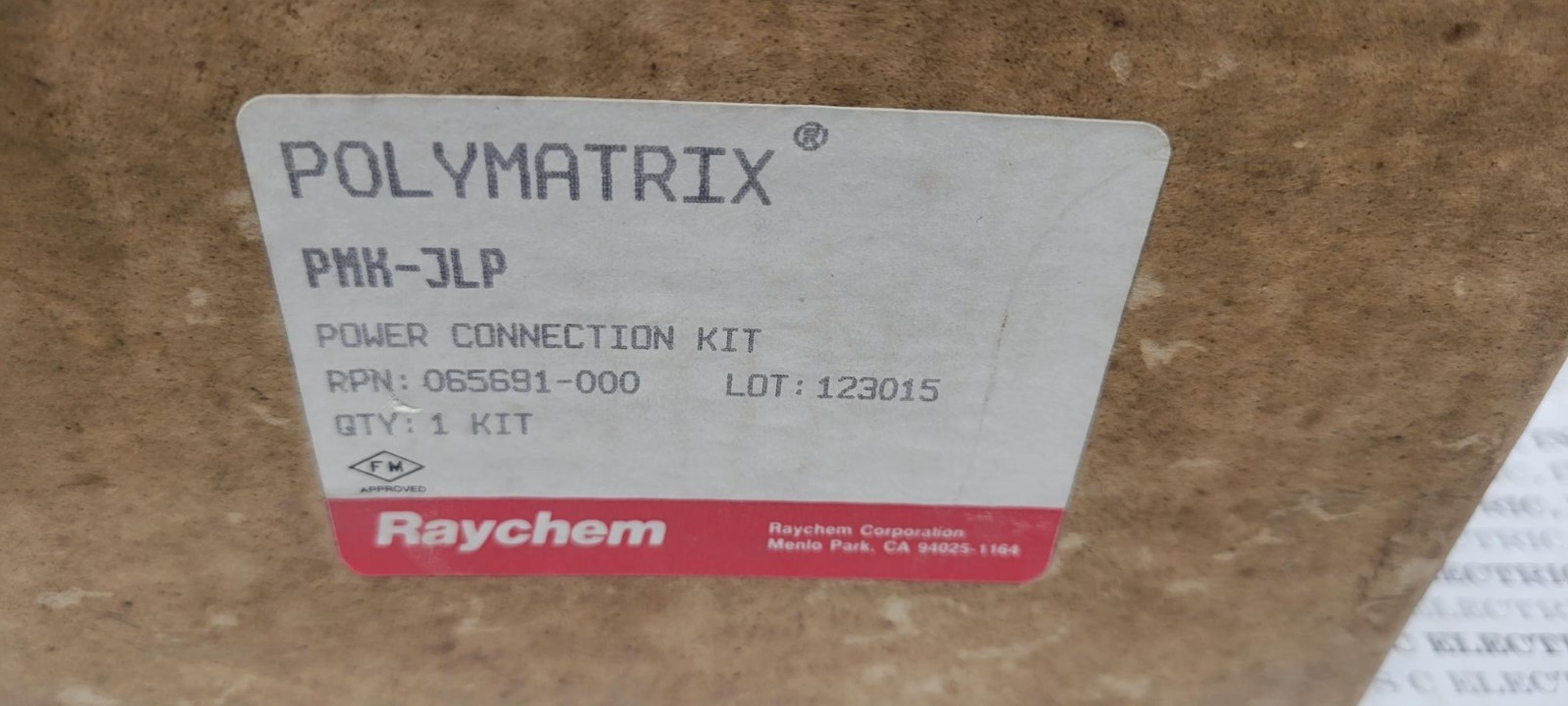 RAYCHEM POLY MATRIX PMK-JLP POWER CONNECTION KIT