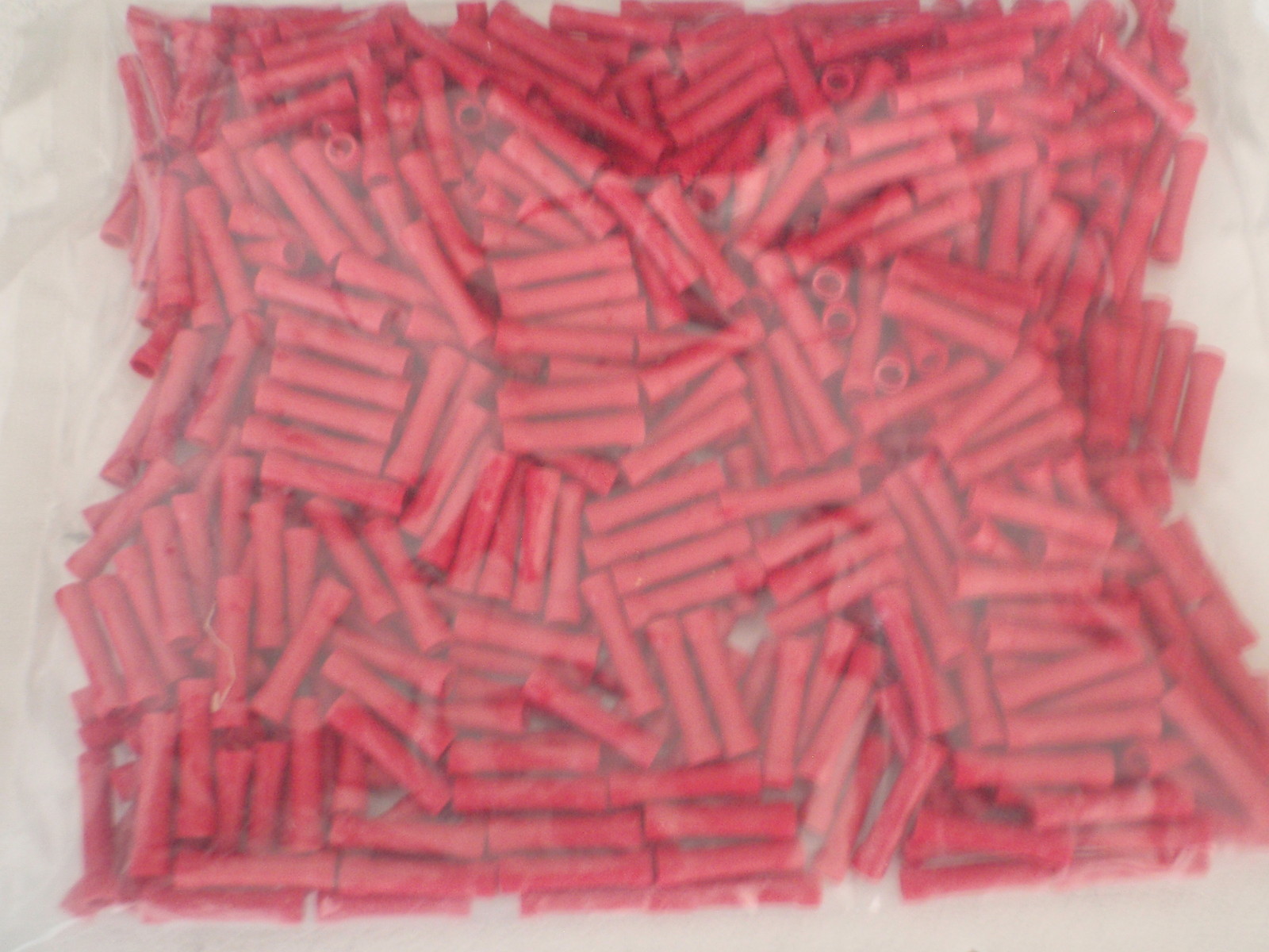 250PC BUTT SPLICE CRIMP CONNECTORS RED 22-18 AWG BV-1