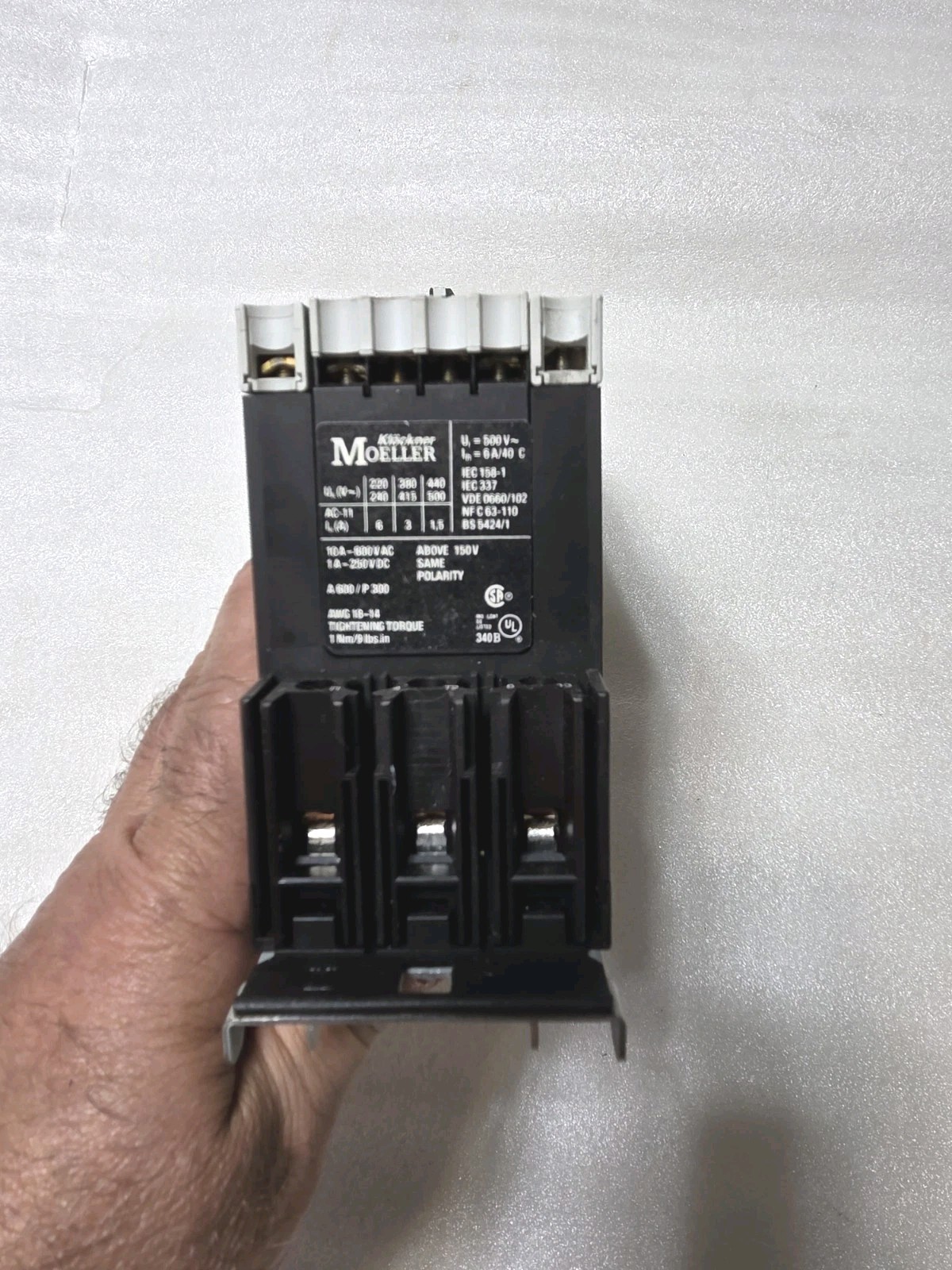 Klockner Moeller S-PKZ2,  ZM-1,0-PKZ2,PKZ2 Combination Starter Motor Protector