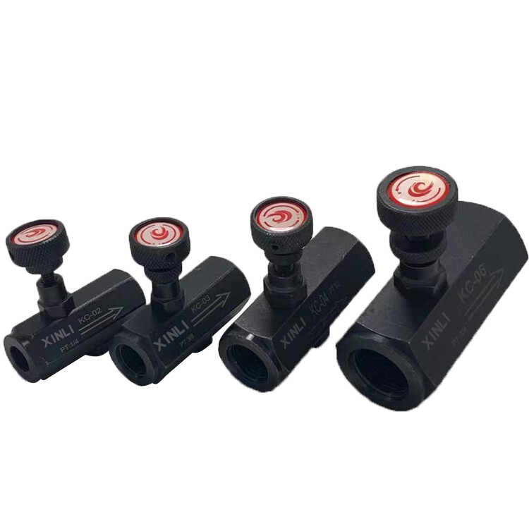 Hydraulic tubular one-way throttle valve speed control valve KC-02/KC-03/KC-04