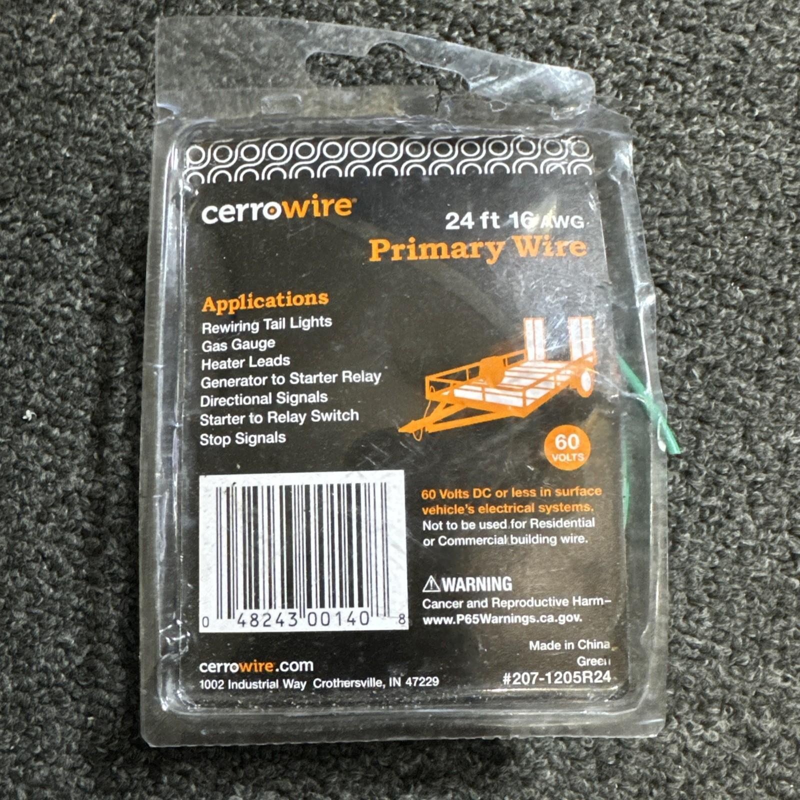 Cerrowire 24ft 16AWG Primary Wire – Tail Lights/Directional Signals/ Trailers RV