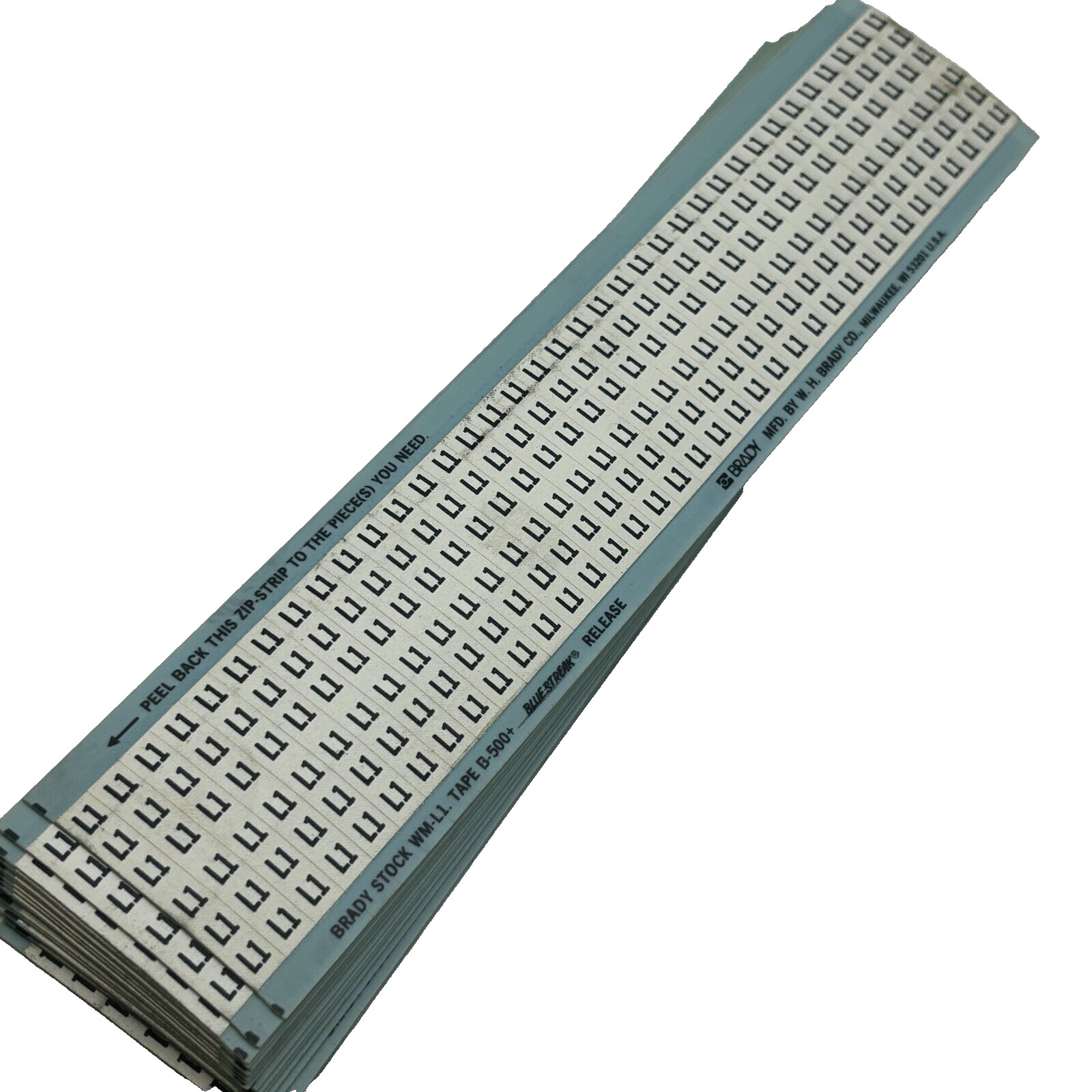 PACK OF 25 BRADY B-500 WIRE MARKER WM-L1 25 CARDS INDUSTRALPRODUCTS ⭐