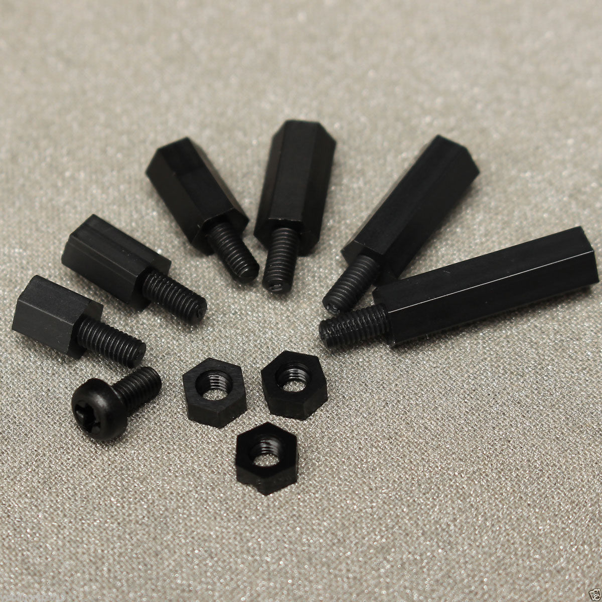 Nylon Hex Spacers Screw Nut Assortment Kit Stand off Plastic Accessories Set