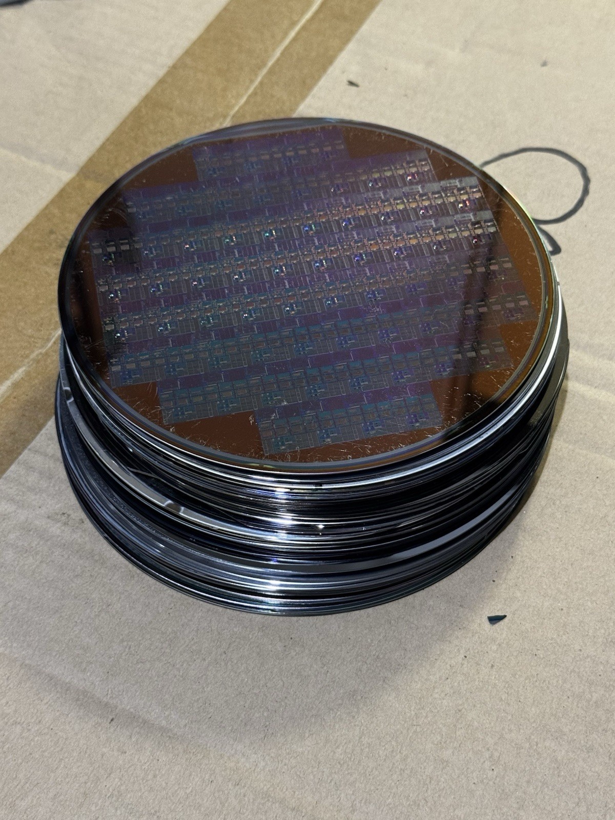 6” Silicon Wafer Different Patterns, Scratches ( 50 Wafers ).