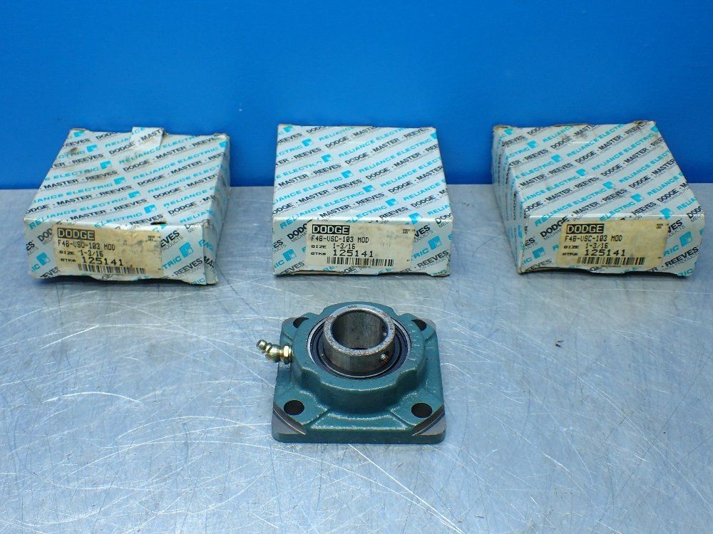 DODGE F4B-VSC-103 MOD 3 FLANGE-MOUNT BALL BEARING UNITS. 1-3/16 in Bore, 4-B