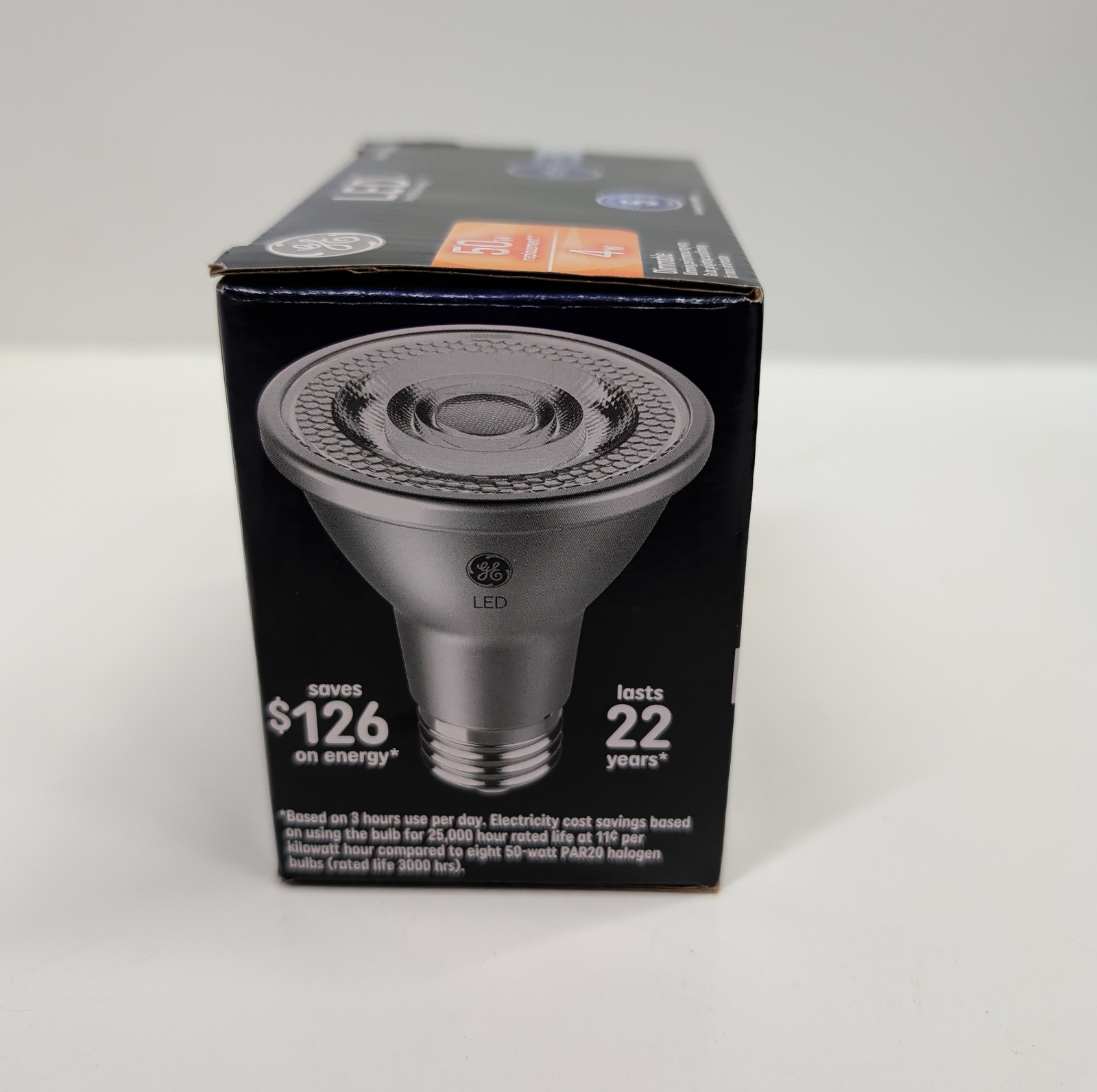 LED R20 Directional Flood Bulbs 7W Warm White 500 Lumens Clear 2‑Pack New