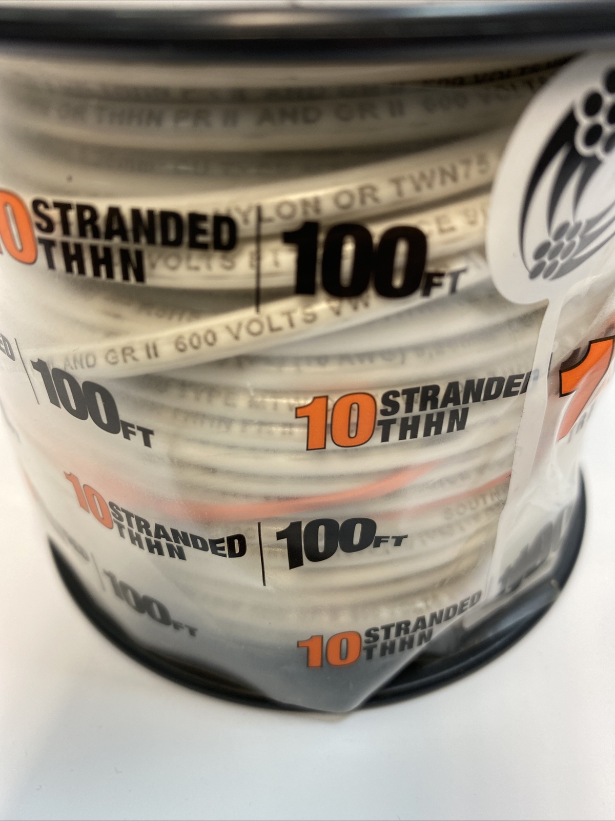 SouthWire THHN 10 AWG 100ft White Stranded CU Building Wire