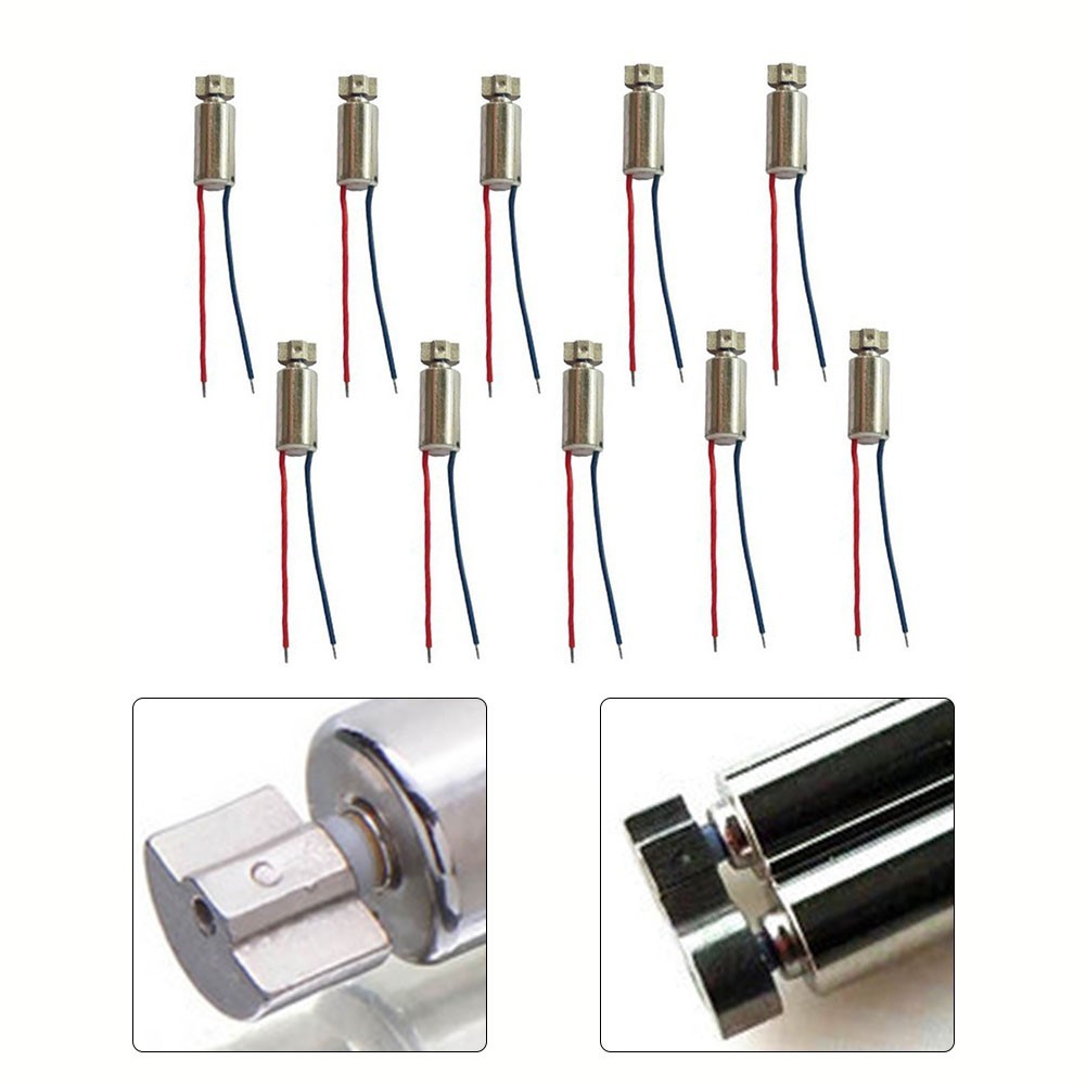 10pcs DC 1.5V-3V/8000RPM Vibration Motor Vibration Coreless Cup Brush Motor