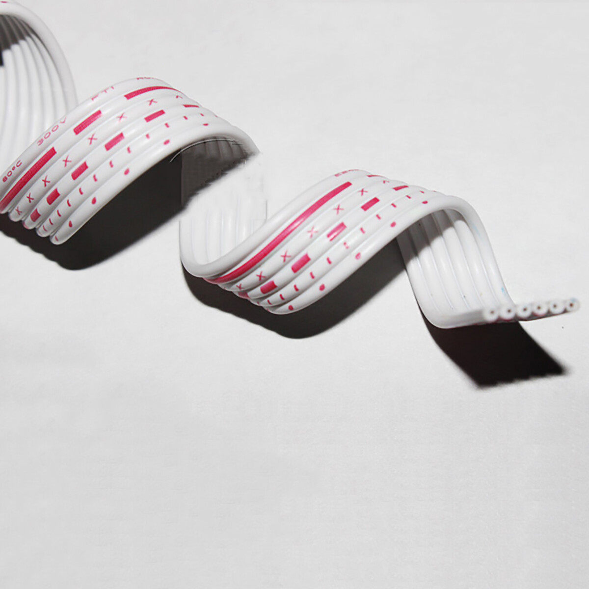 UL2468 Flat Ribbon Cable Wire 24AWG 26AWG Red-White Blue-White 6P 8P 9P 10P 12P