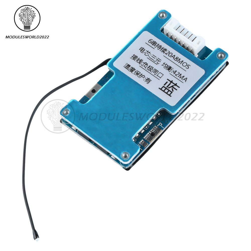 6S 15A 20A 25A Li-ion Battery Charge Protection Board Balanced Temp Protection
