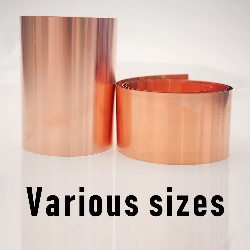 99.9% Pure Copper Cu Metal Sheet Roll Foil Plate Strip T2 Thickness 0.01mm-1mm