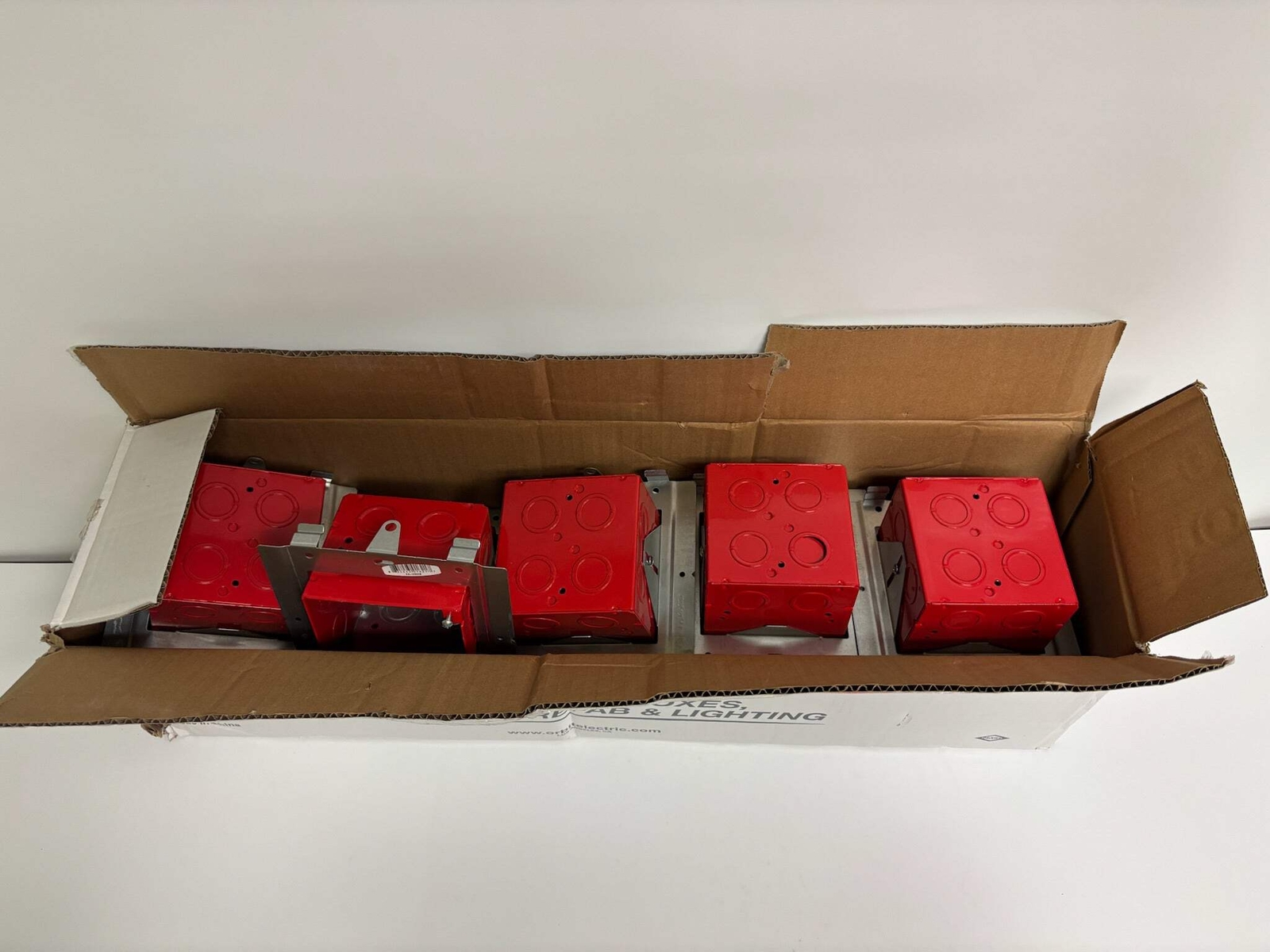 New Open 10 PK Orbit FA-UMAB Fire Alarm 4″ Square 3-1/2″ Adjustable Deep Box