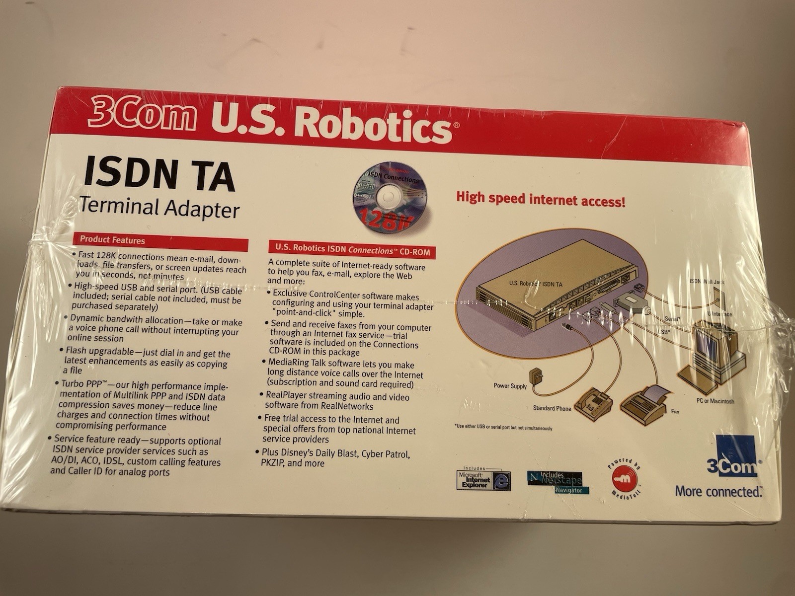 3COM US ROBOTICS ISDN TA Terminal Adapter USB Sealed New Old Stock