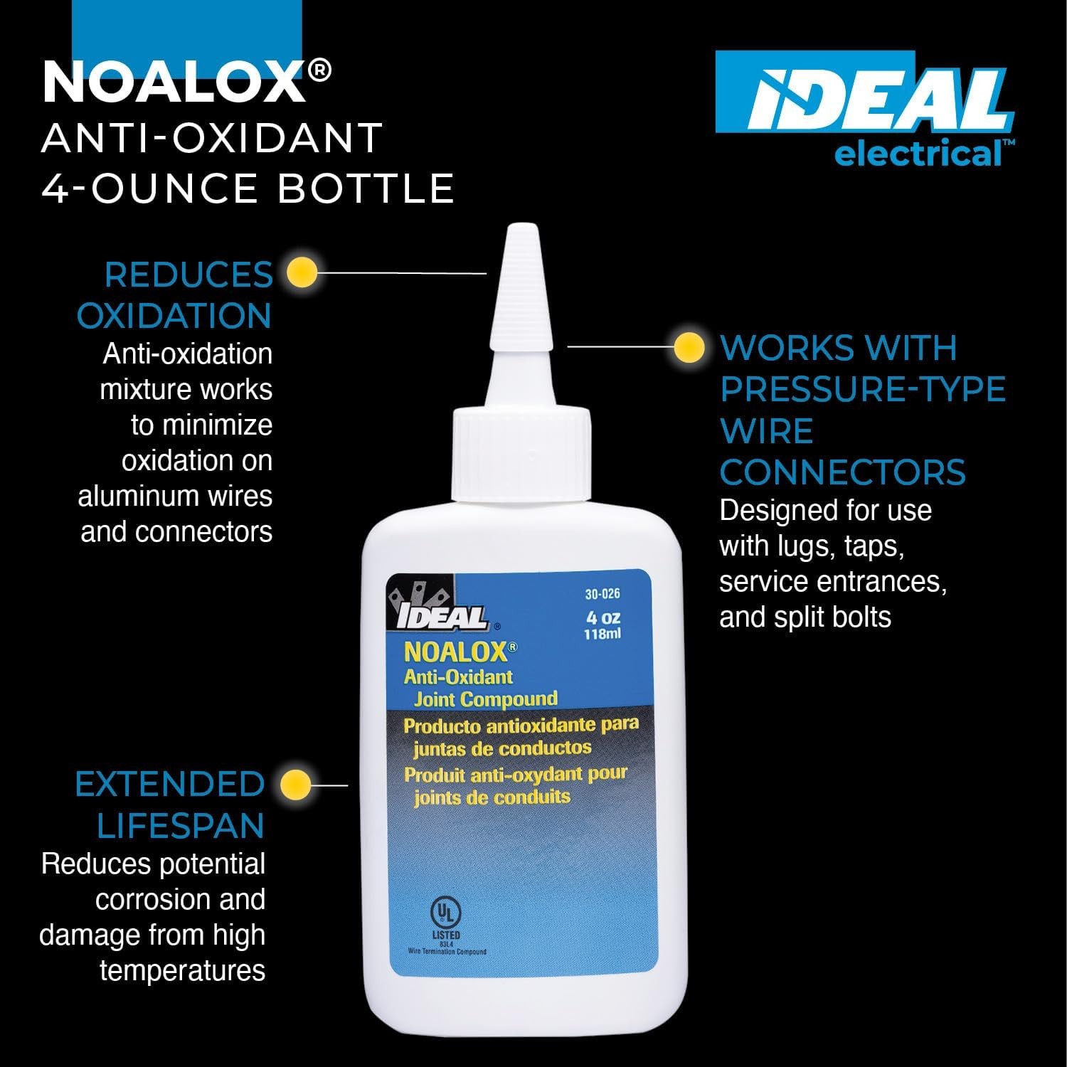 IDEAL – 30-026 Noalox Anti-Oxidant Joint Compound 4 oz.