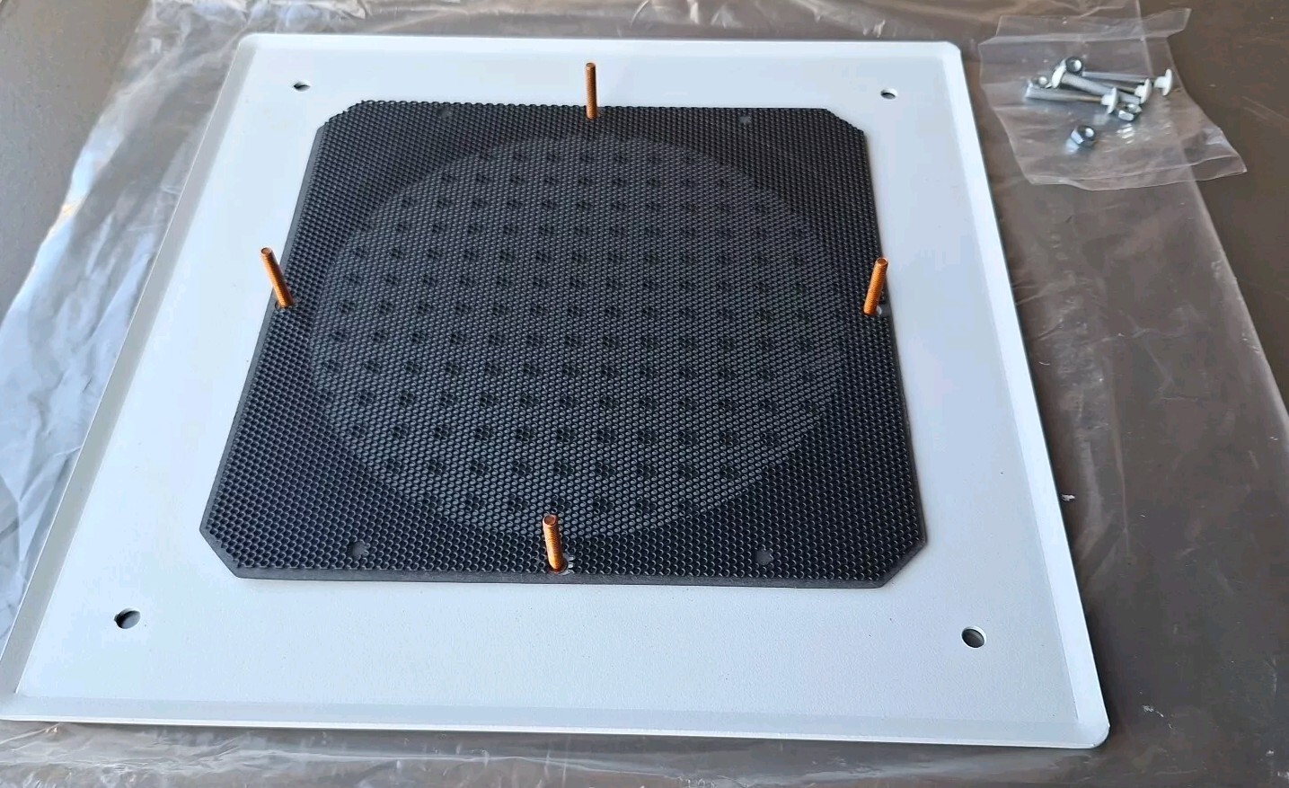 Lowell SG-8VP White Powder Coated Grille For 8″ Speaker Vandal Resistant NOS