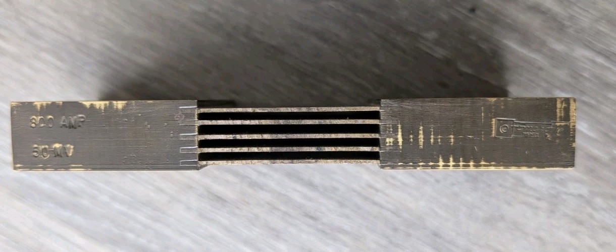 EMPRO METER SHUNT, 800 AMP, 50MV DC Type B Transformer Busbar Cable Electrical