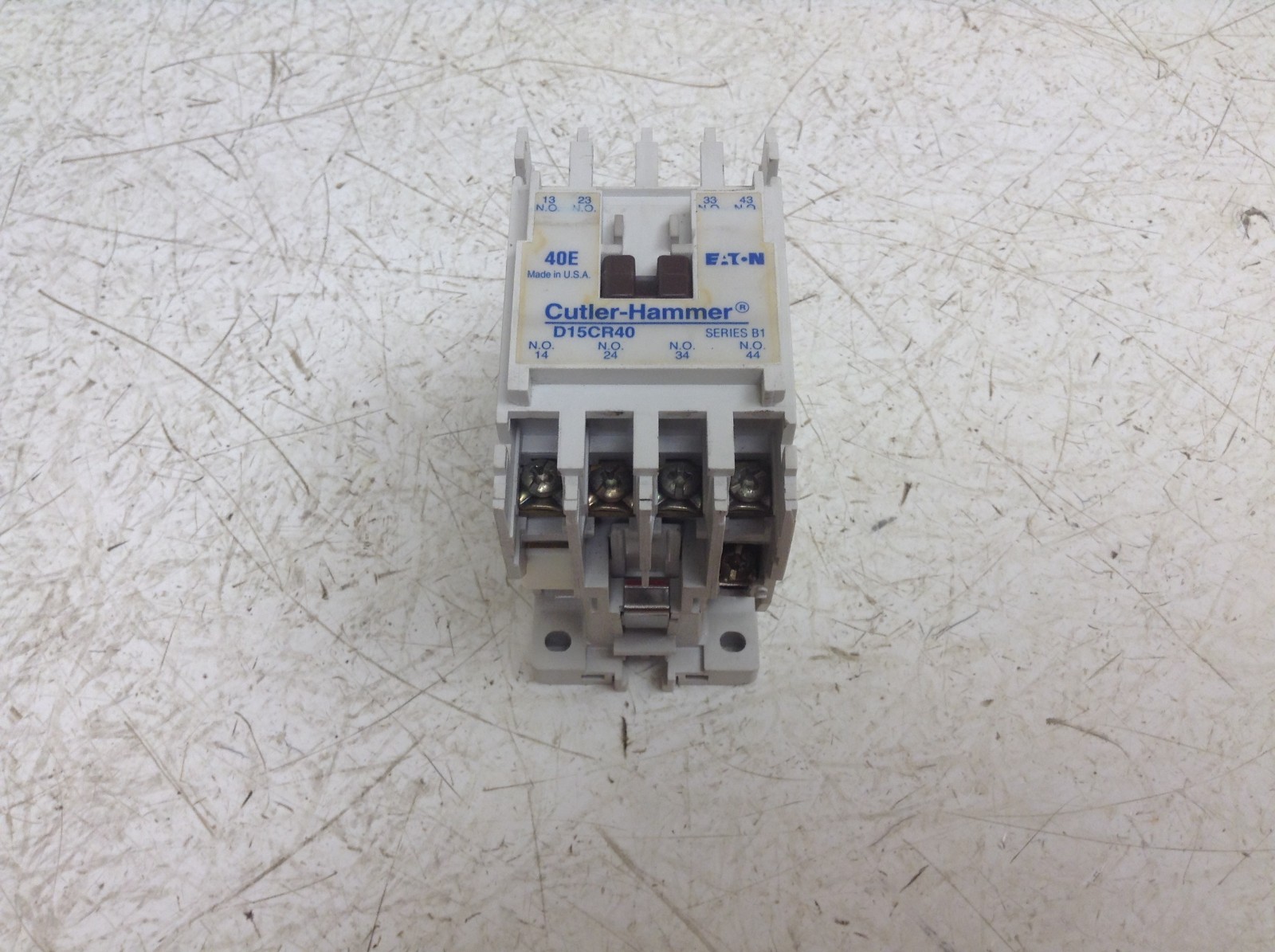 Cutler Hammer D15CR40 Relay 110/120 VAC Coil (OK)