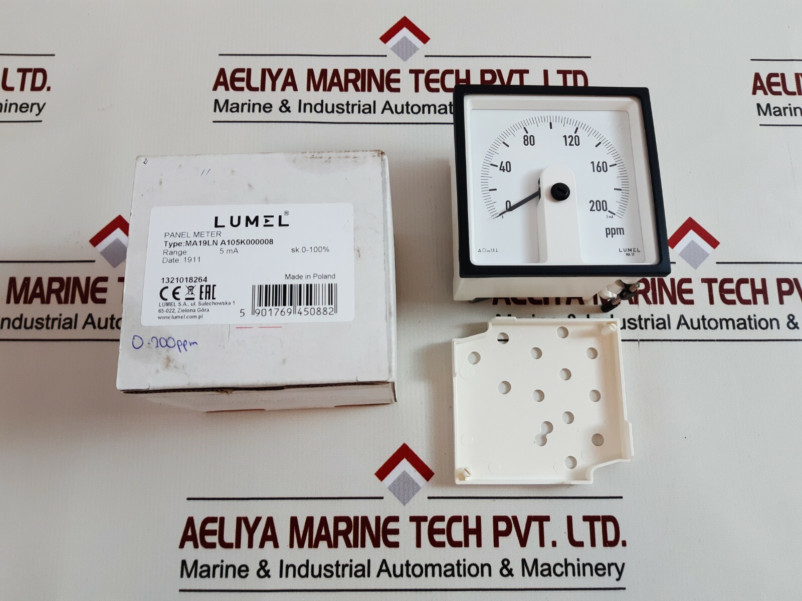 Lumel ma19ln a 105k000008 indicator 0-200 ppm
