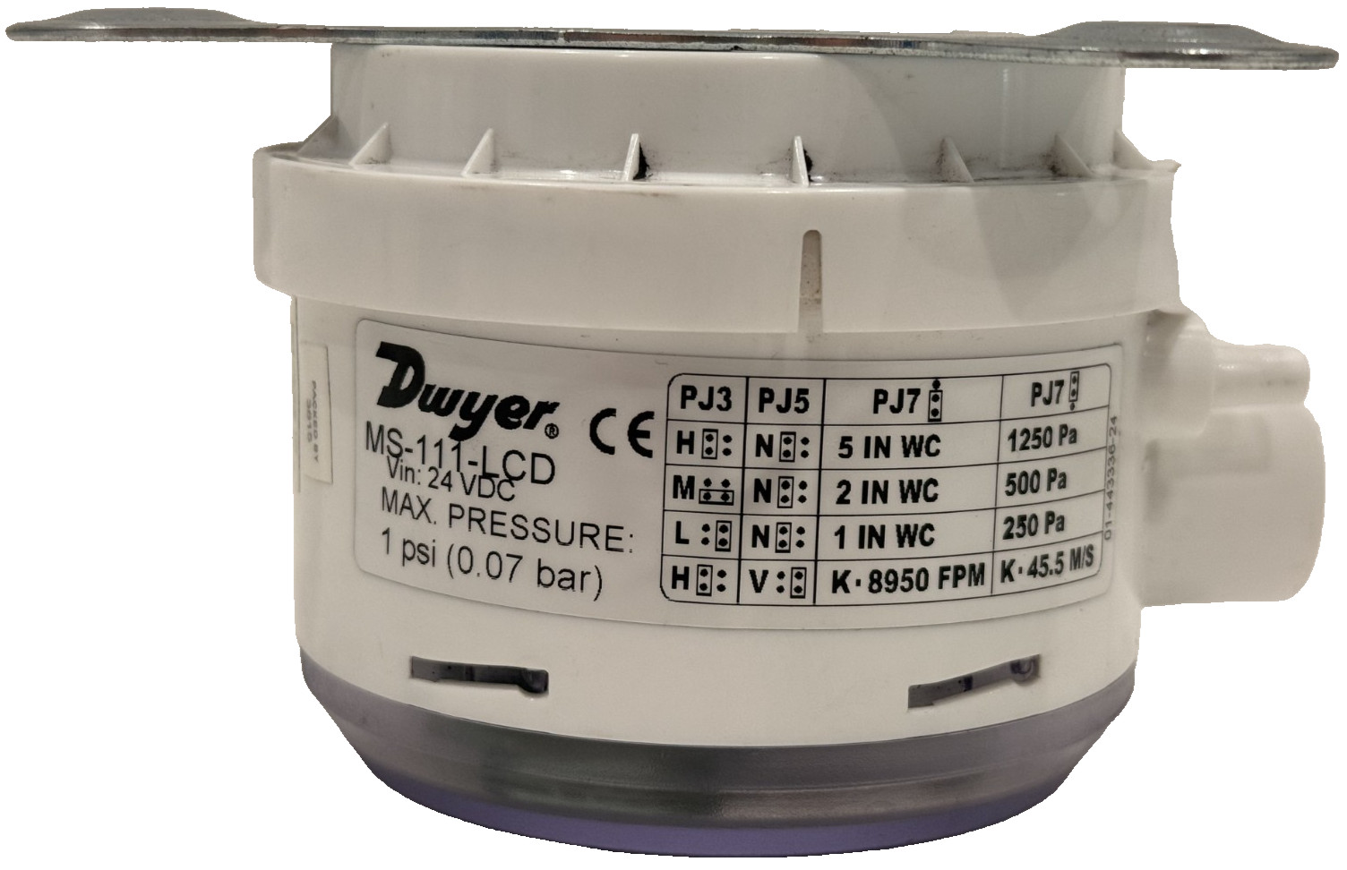 NEW DWYER MS-111-LCD MAGNESENSE DIFFERENTIAL PRESSURE TRANSMITTER MS111LCD