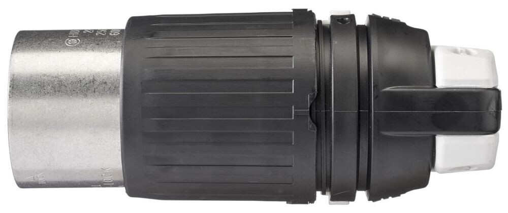 Bryant Electric 3763, 600VAC, 250VDC, 50 A, Grounding, Locking Device Plug, 1 pc