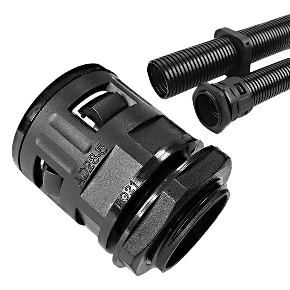 Corrugated Cable Conduit Connector Joint for Black Cable Tidy Tube & Trunking
