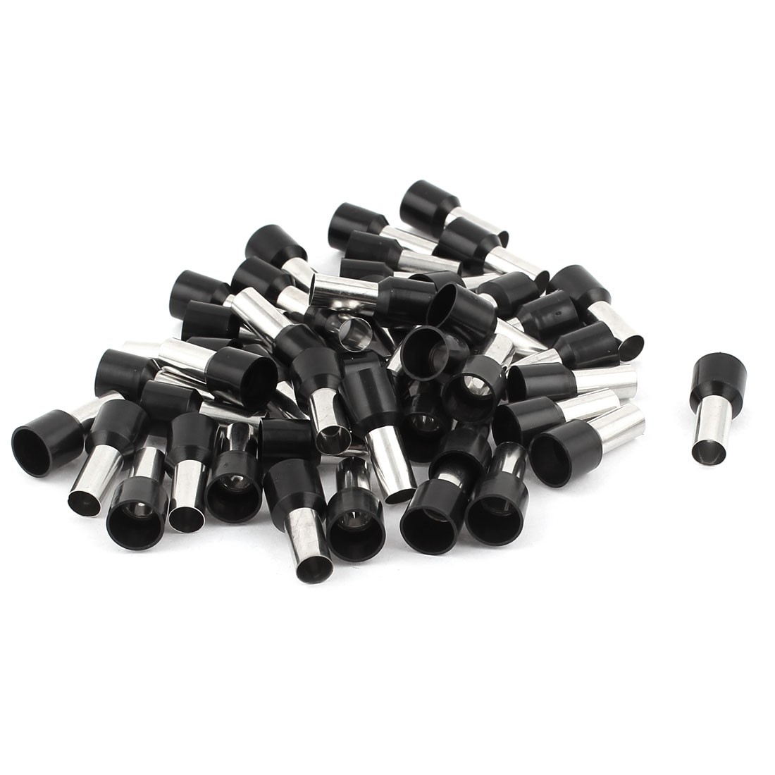 50Pack 16mm2 Crimp Terminal Insulated Bootlace Ferrule Connector Black