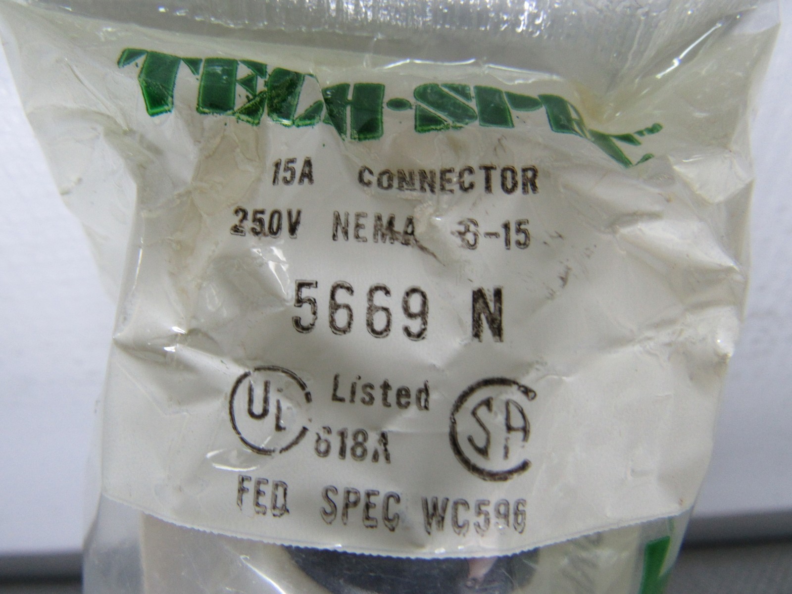 Bryant 5669N 15A 250V Nema 6-15 Male Plug Hospital Grade Lot of 3