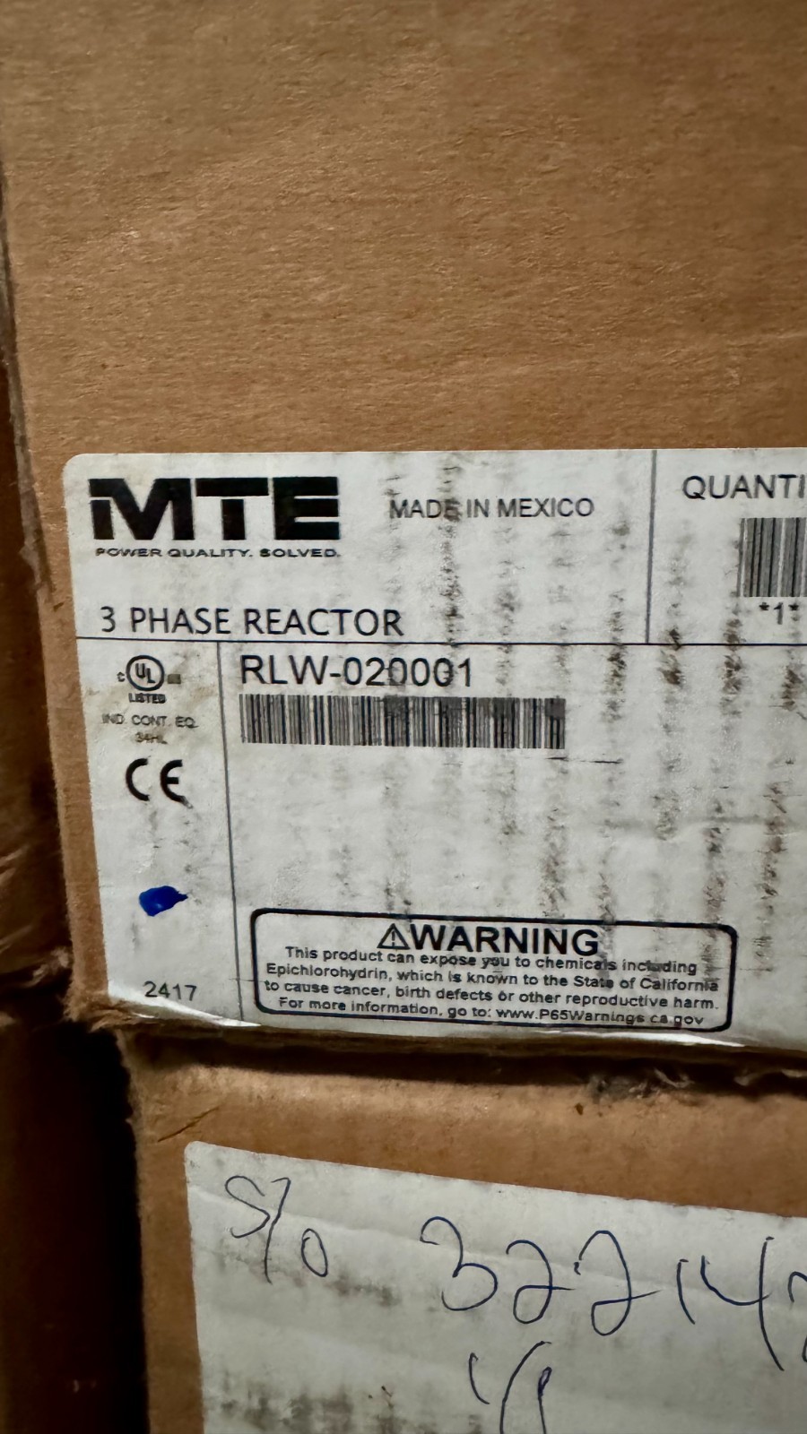 MTE RLW – 020001 200AMP LINE & LOAD REACTOR