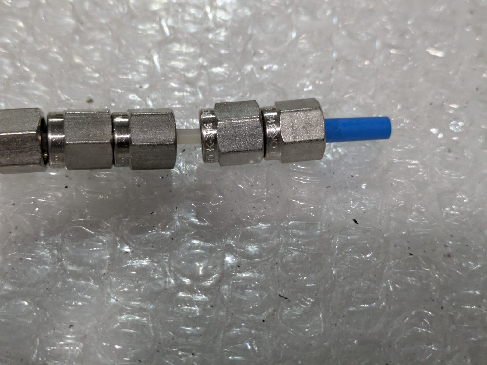 Swagelok 1/8 In SST Tube Nut and Ferrule Set 316 Stainless Steel SS-200 4/order
