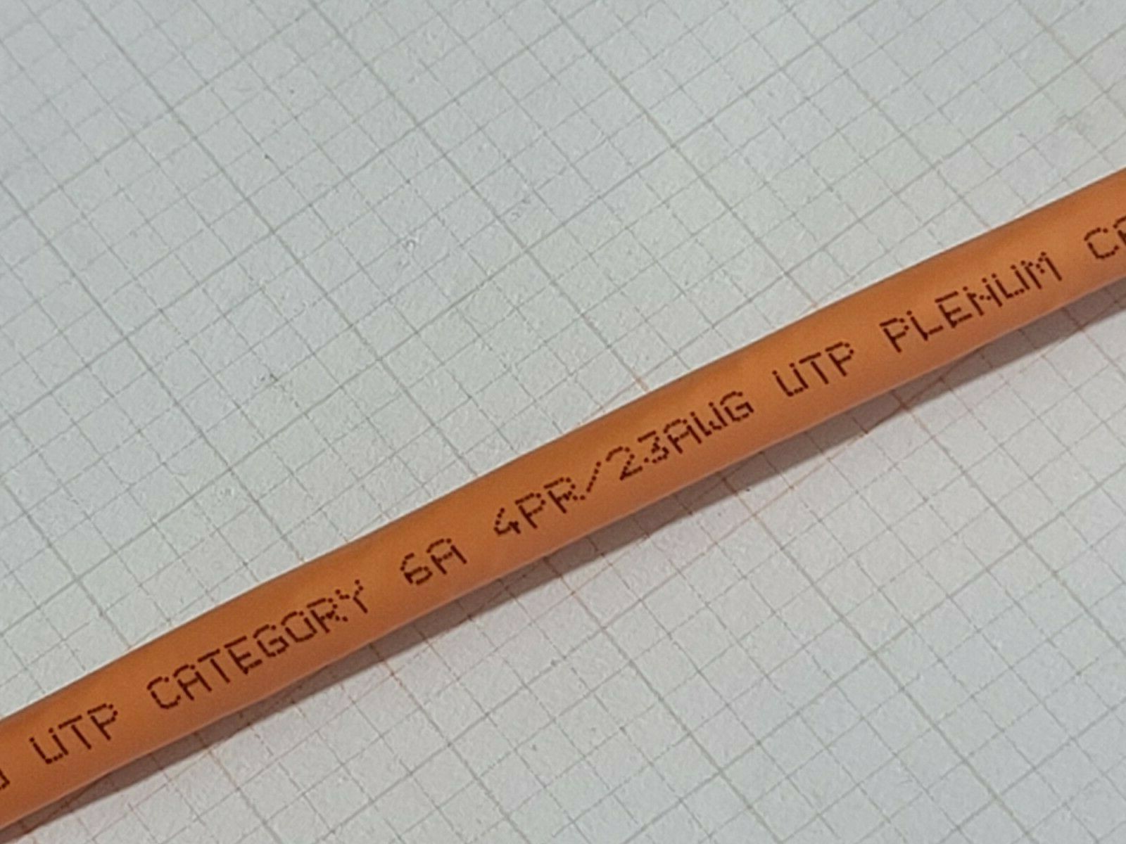 General Cable 7141826 23/4P GenSPEED 10 UTP Cat6A 10GX 10G Plenum Orange /50ft