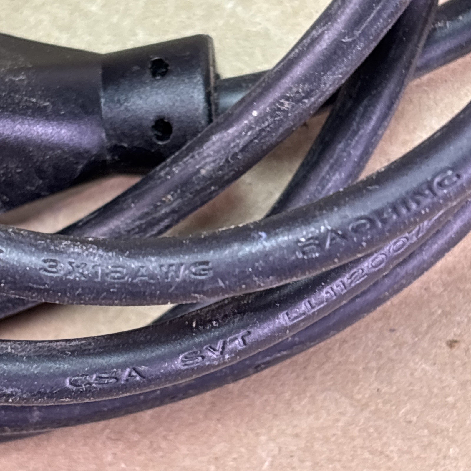 Used Baohing CSA SVT LL112007-1 VW-1, 18AWG LF, 300V, 105C, 5ft Power Cable