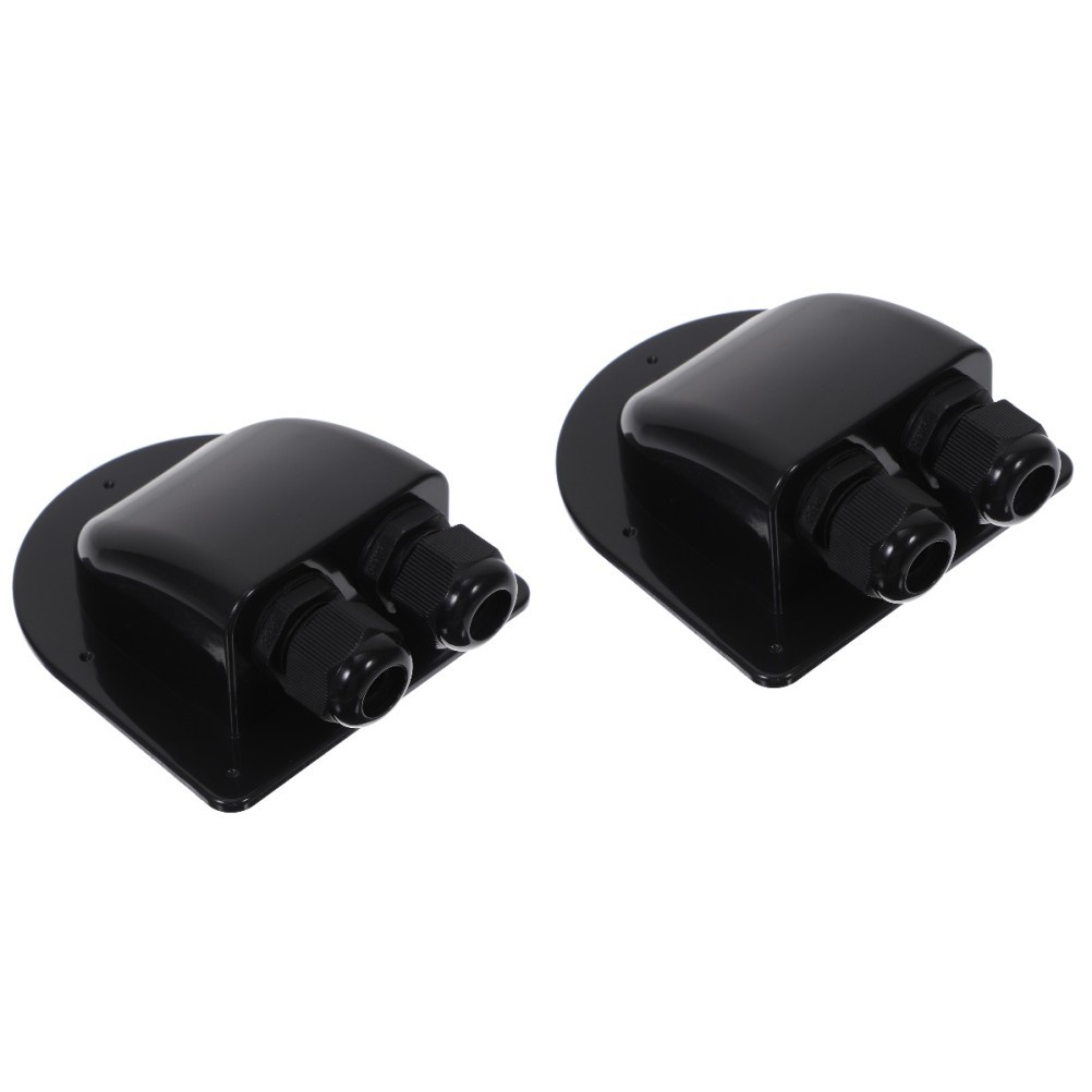 2 Count Solar Cable Entry Gland Housing Dual Holes Glands Waterproof