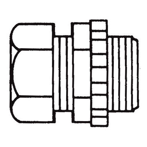 SEPCO S1014, 1-1/2″, Steel, Compression, EMT Conduit Connector, 1 pc