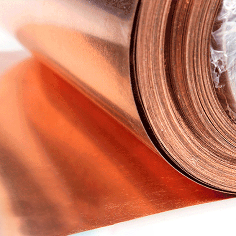 Pure Copper Sheet Metal Thin Foil Plate Copper Strip Thickness 0.1mm-0.6mm