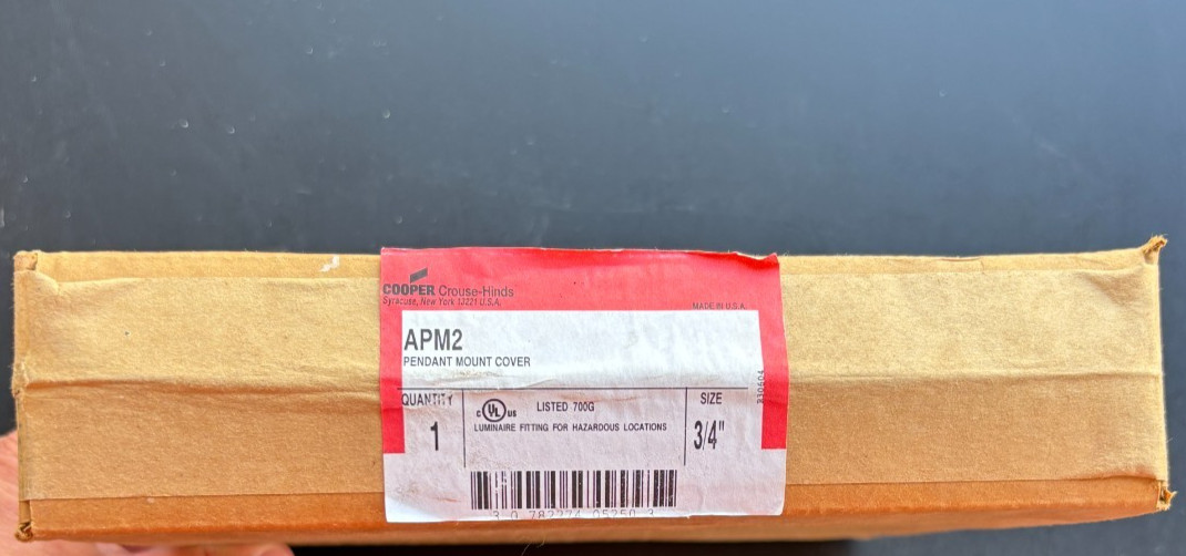 Crouse-Hinds APM2, Lighting Fixture Mounting Module, 3/4 Conduit, 1 PC